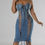 Thumbnail: Lace me up denim dress