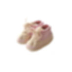 Organic cotton handmade crochet baby sport shoes pink
