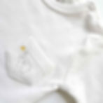 Organic cotton long sleeve body with elephant embroidery