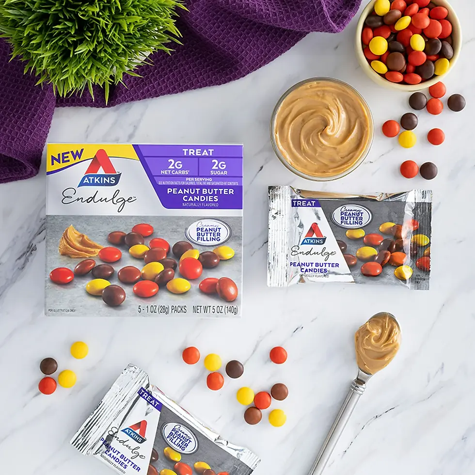 Miniatura: Atkins Endulge Treat, Peanut Butter Candies, Keto Friendly, 5 Count