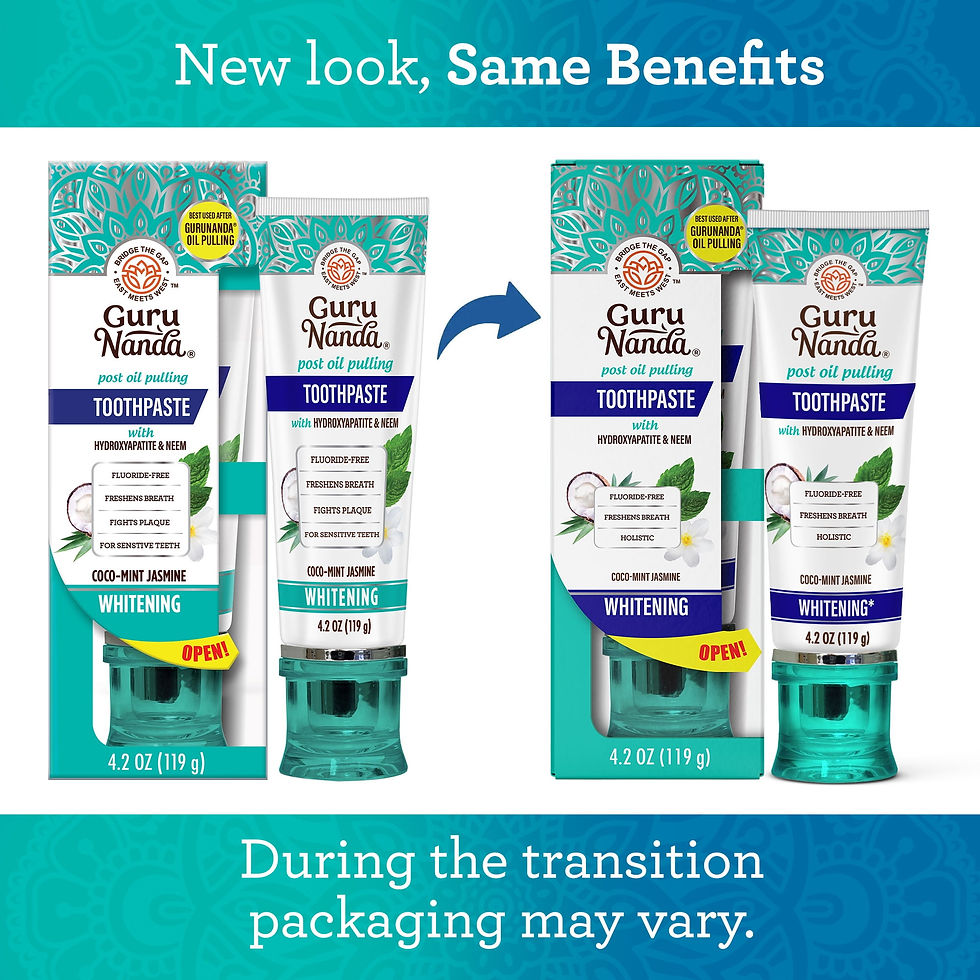 Miniatura: GuruNanda Whitening Toothpaste with Neem & Hydroxyapatite , Cocomint Jasmine, Fl