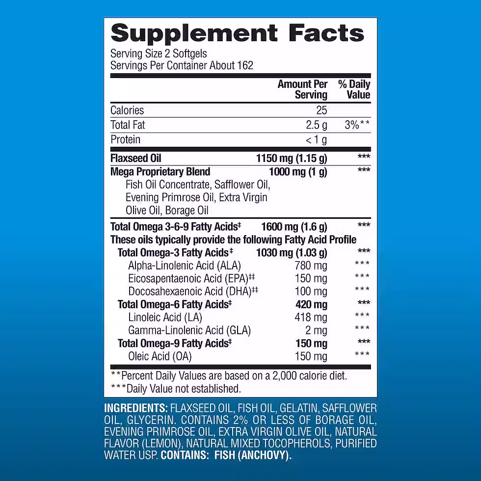 Miniatura: Member's Mark Omega 3-6-9 Dietary Supplement (325 ct.)