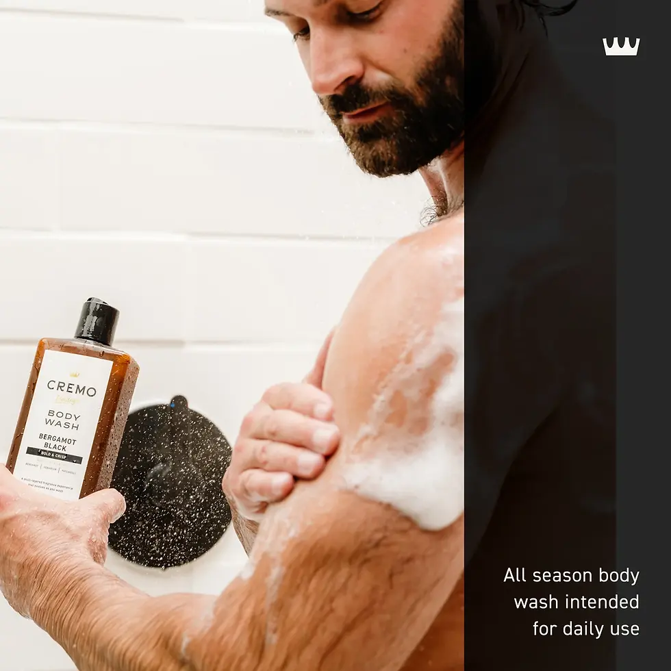 Miniatura: Cremo Mens Body Wash Heritage Black, Bergamot Black Scent, 16 fl oz