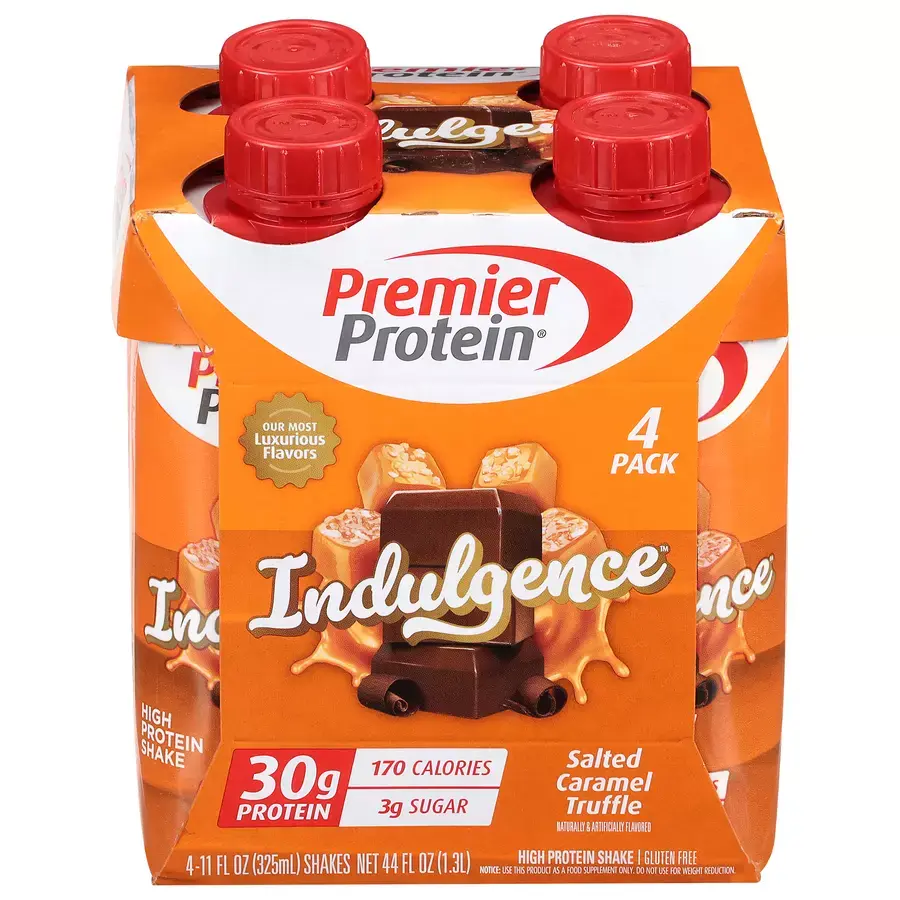 Premier Protein Indulgence Salted Caramel Truffle 30g Protein Shake 4pzs