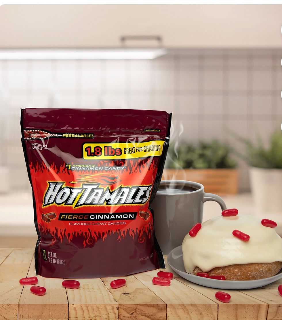 Miniatura: Hot Tamales Caramelo Masticable de Canela Intensa, Bolsa de Pie de 28.8 Onzas, 1