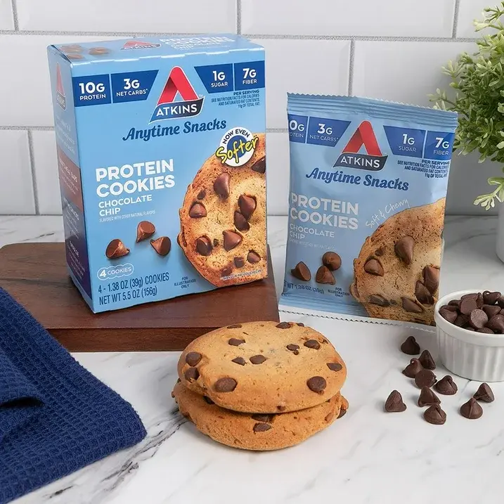Miniatura: Atkins Soft and Chewy Chocolate Chip Protein Cookie, Keto Friendly, 4ct