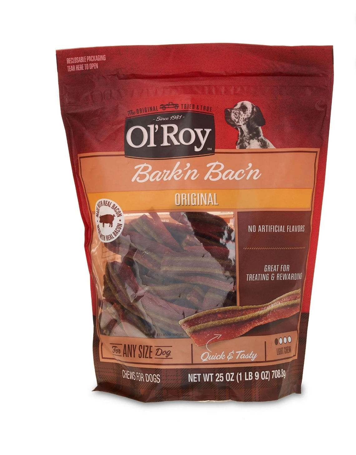 Old Roy baking bacon