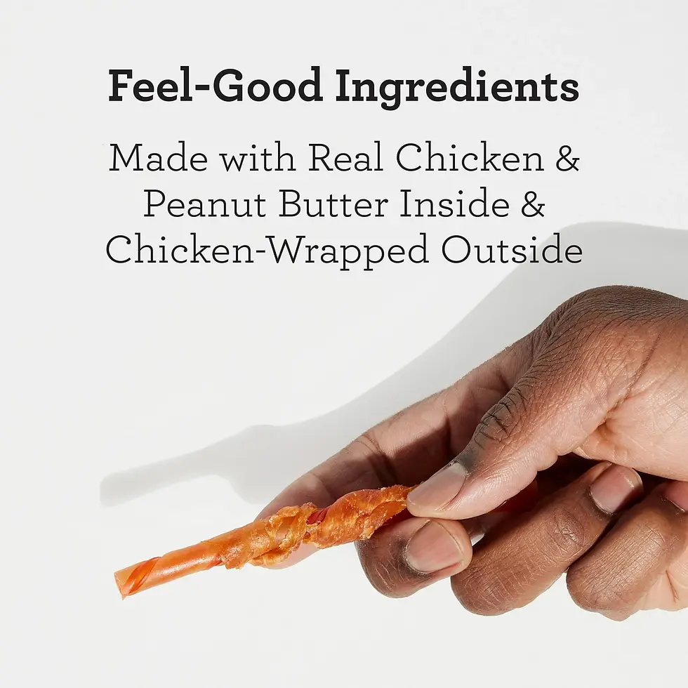 Miniatura: DreamBone Twists Wrapped With Chicken, Made With Real Peanut Butter, No-Rawhide