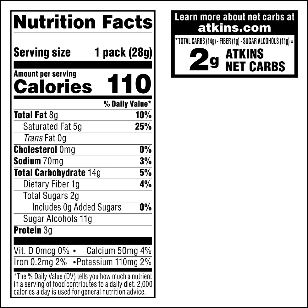 Miniatura: Atkins Endulge Treat, Peanut Butter Candies, Keto Friendly, 5 Count