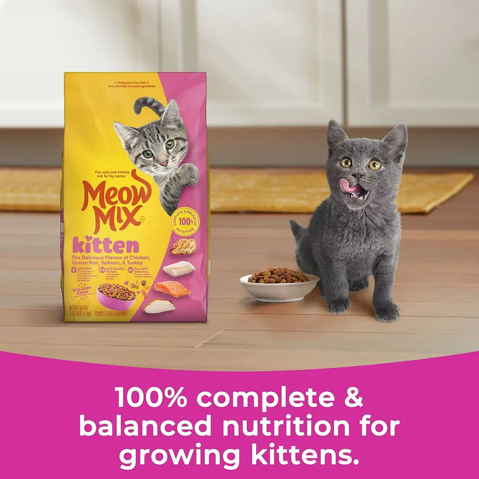 Miniatura: Meow Mix Kitten Li’l Nibbles Dry Cat Food for Kittens, 3.15 lb. Bag