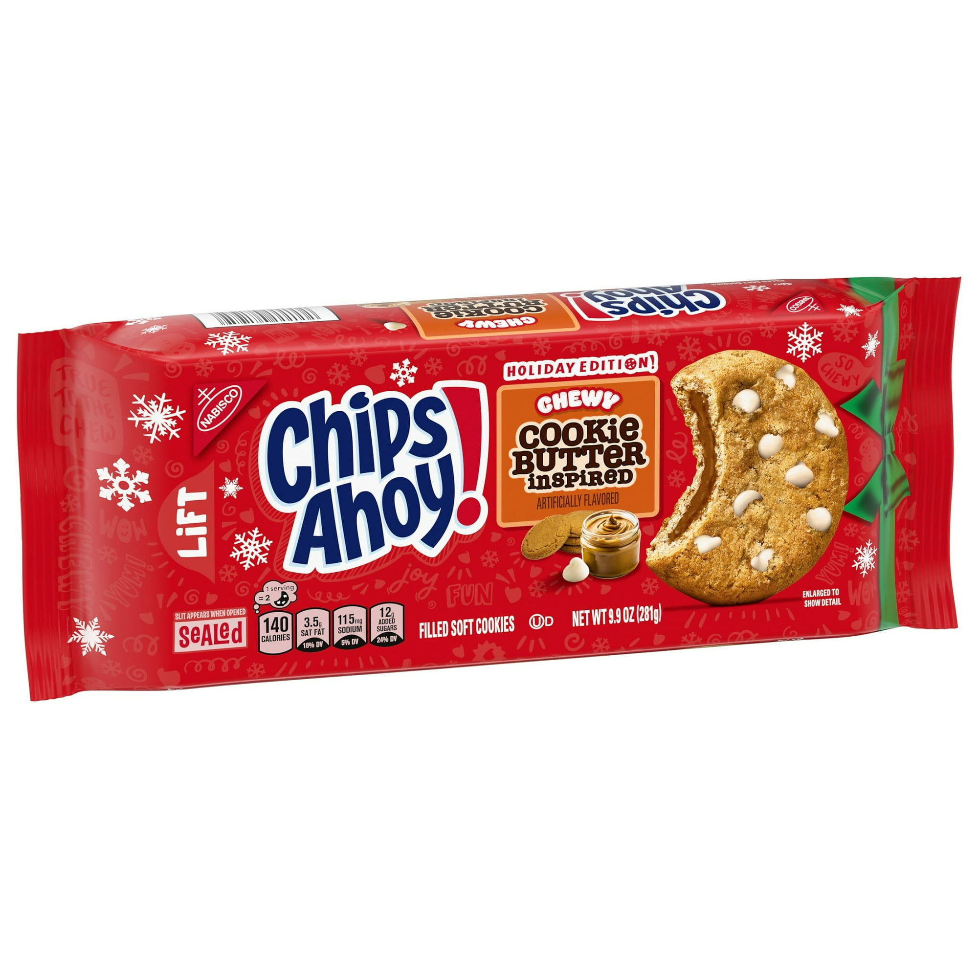 CHIPS AHOY! Chewy Cookie Butter-Inspired, Limited Edition Holiday Treats 9.9oz