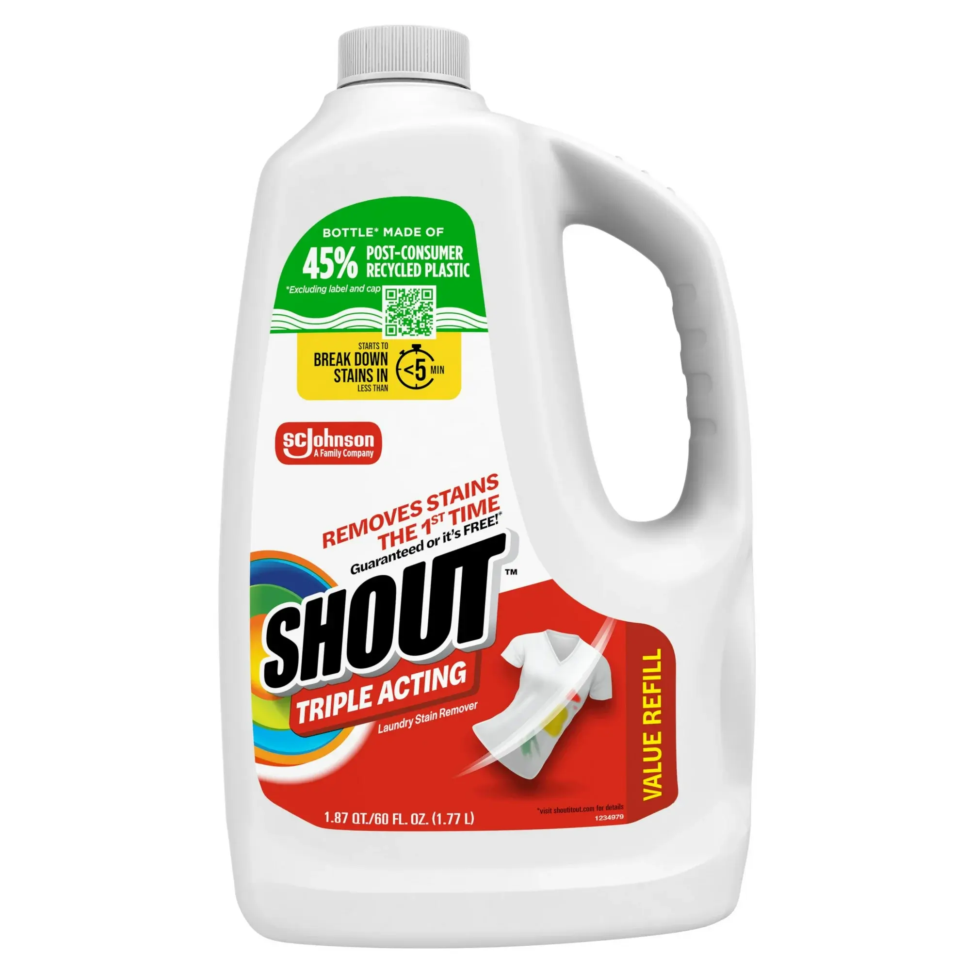 Shout Laundry Liquid Refill 60 oz