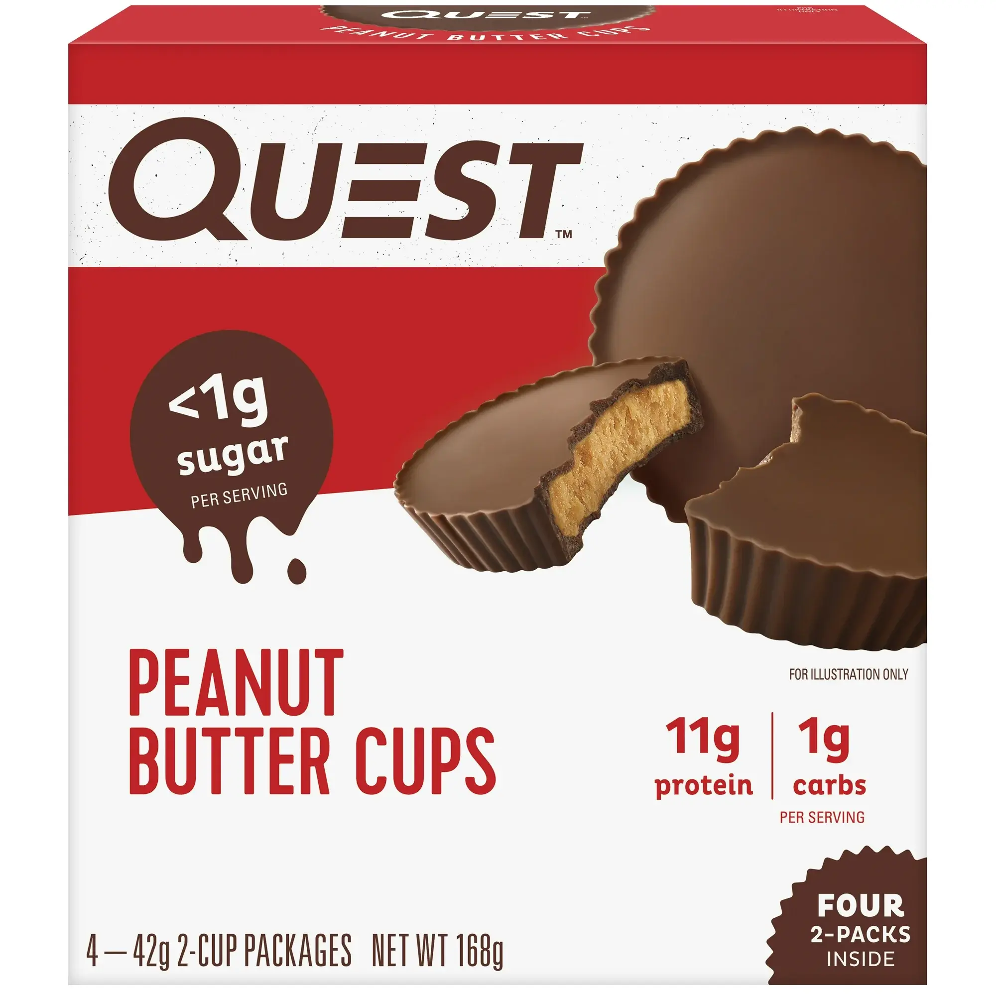 Quest Nutrition Peanut Butter Cups, High Protein, 4ct
