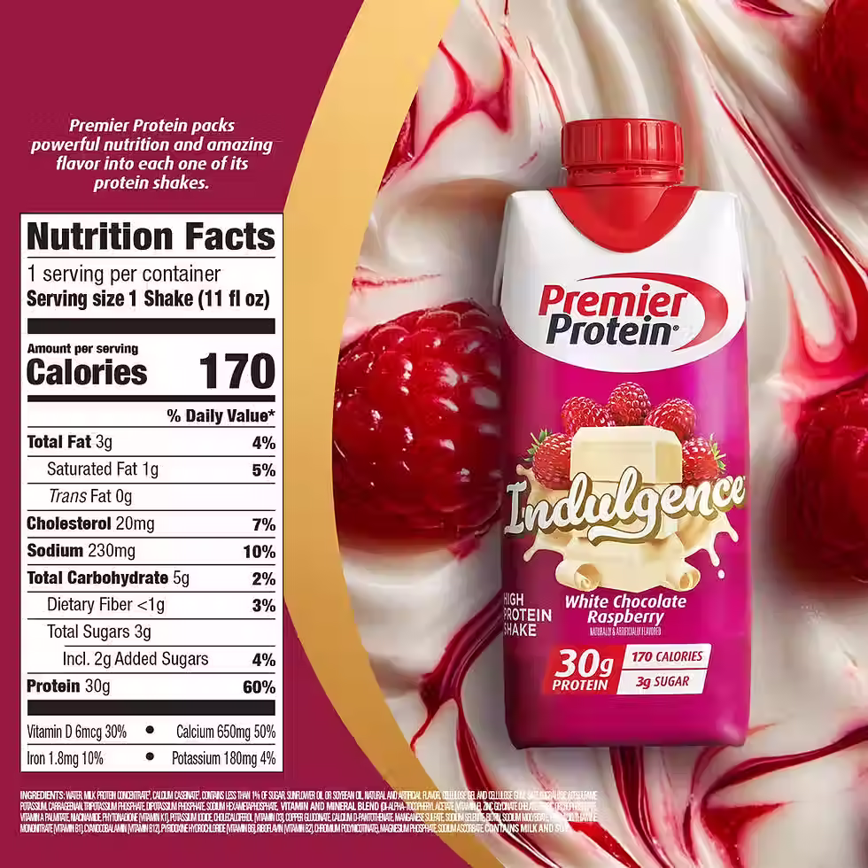 Miniatura: Premier Protein 30g High Protein Shake, Indulgence White Chocolate Raspberry 11