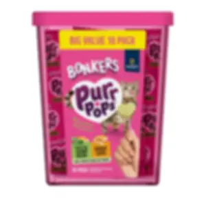 BONKERS Purrpops Freeze-Dried Chicken & Catnip Flavored Lollipop Treats for Cats