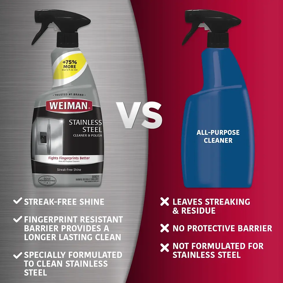 Miniatura: Weiman Stainless Steel Cleaner & Polish Trigger Spray, 12 fl oz