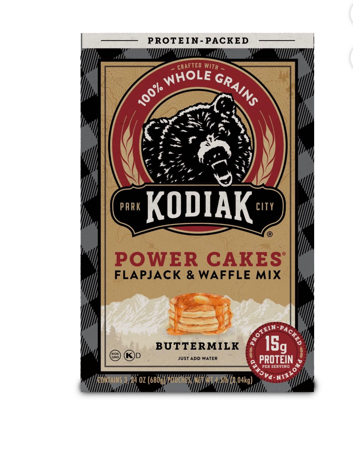Kodiak Cakes Power Cakes Flapjack and Waffle Mix, 2.04k