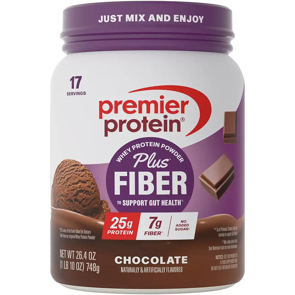 Premier Protein Powder + Fiber Chocolate 25g Protein Powder