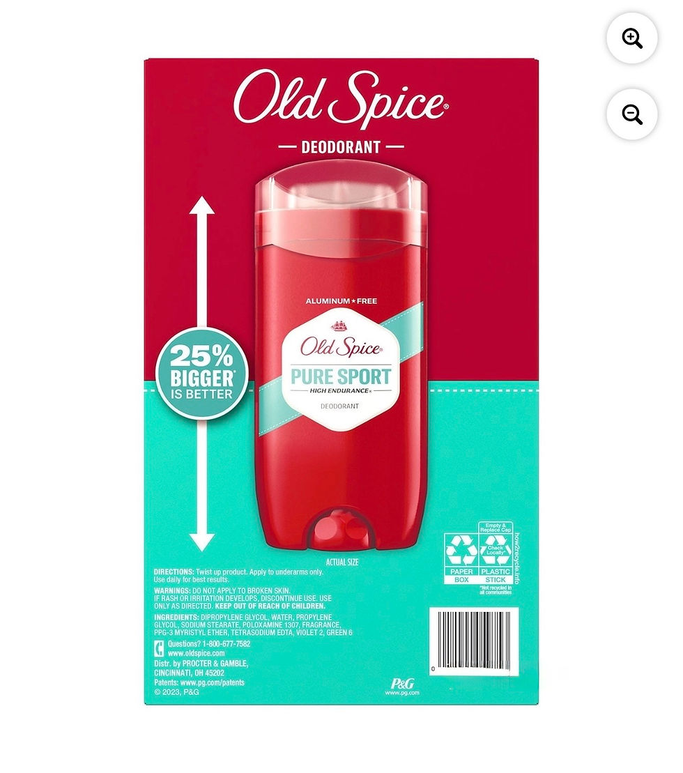 Miniatura: Old Spice High Endurance Deodorant, 48-Hr. Protection, Pure Sport, 3.0 oz., 5 pk