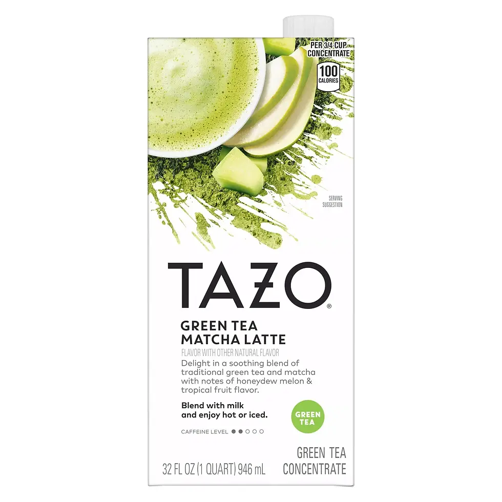 TAZO Green Tea Matcha Latte Concentrate, Sweetened with Notes of Honeydew Melon