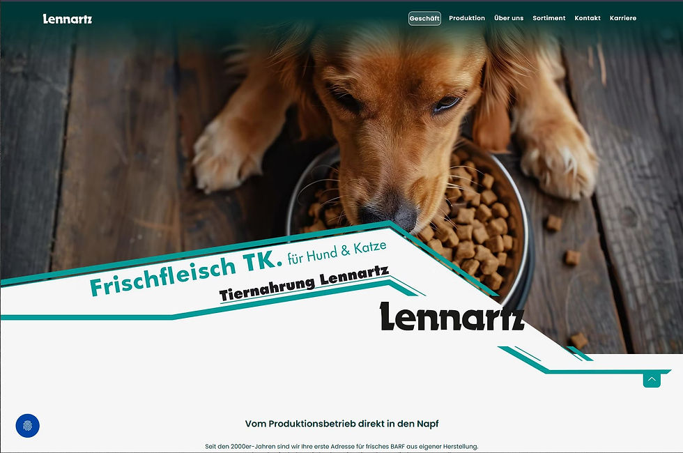 Tiernahrung Lennartz Tautges Marketing Website Videodreh Agentur Eifel Bitburg Marketing