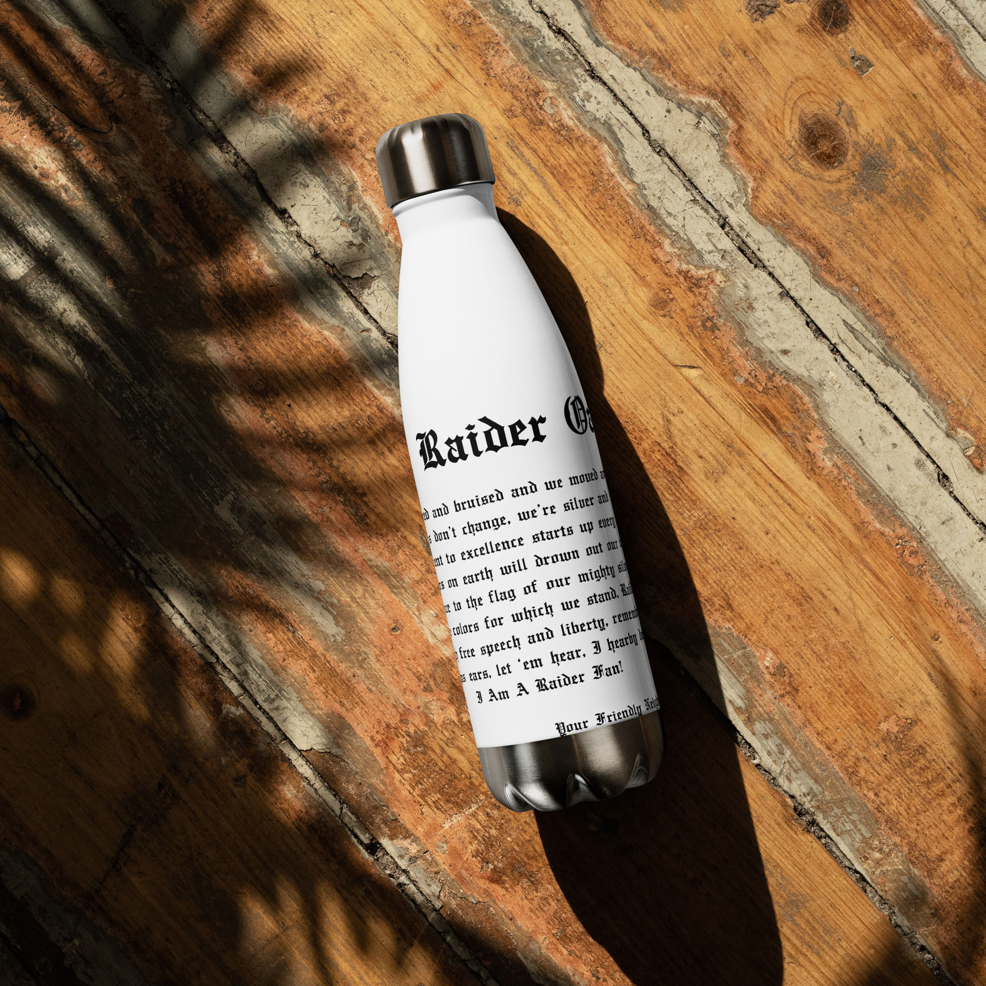 Raider Oath Stainless steel water bottle