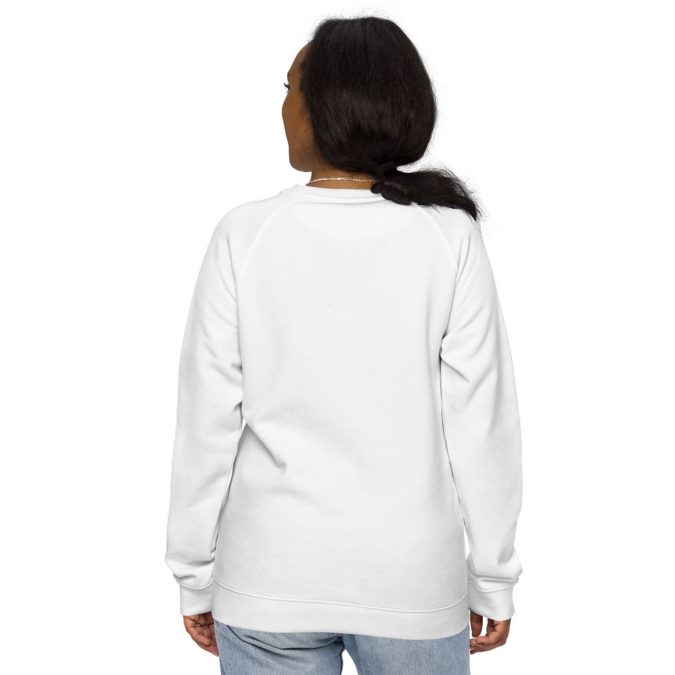 Thumbnail: African Collaborative Network Unisex organic raglan sweatshirt