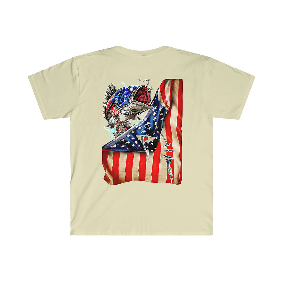 Thumbnail: PR American Bass Unisex Softstyle T-Shirt