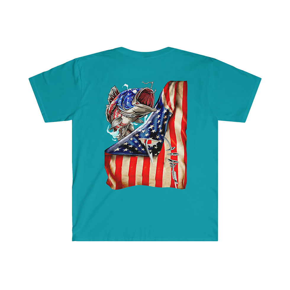 Thumbnail: PR American Bass Unisex Softstyle T-Shirt