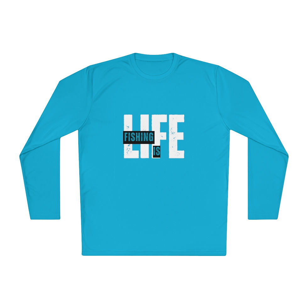 Thumbnail: Fishing Is Life unisex performance long sleeve