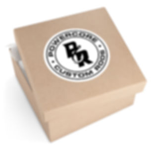 Powercore Custom Rods Round Stickers - Decals for Fishing Enthusiasts