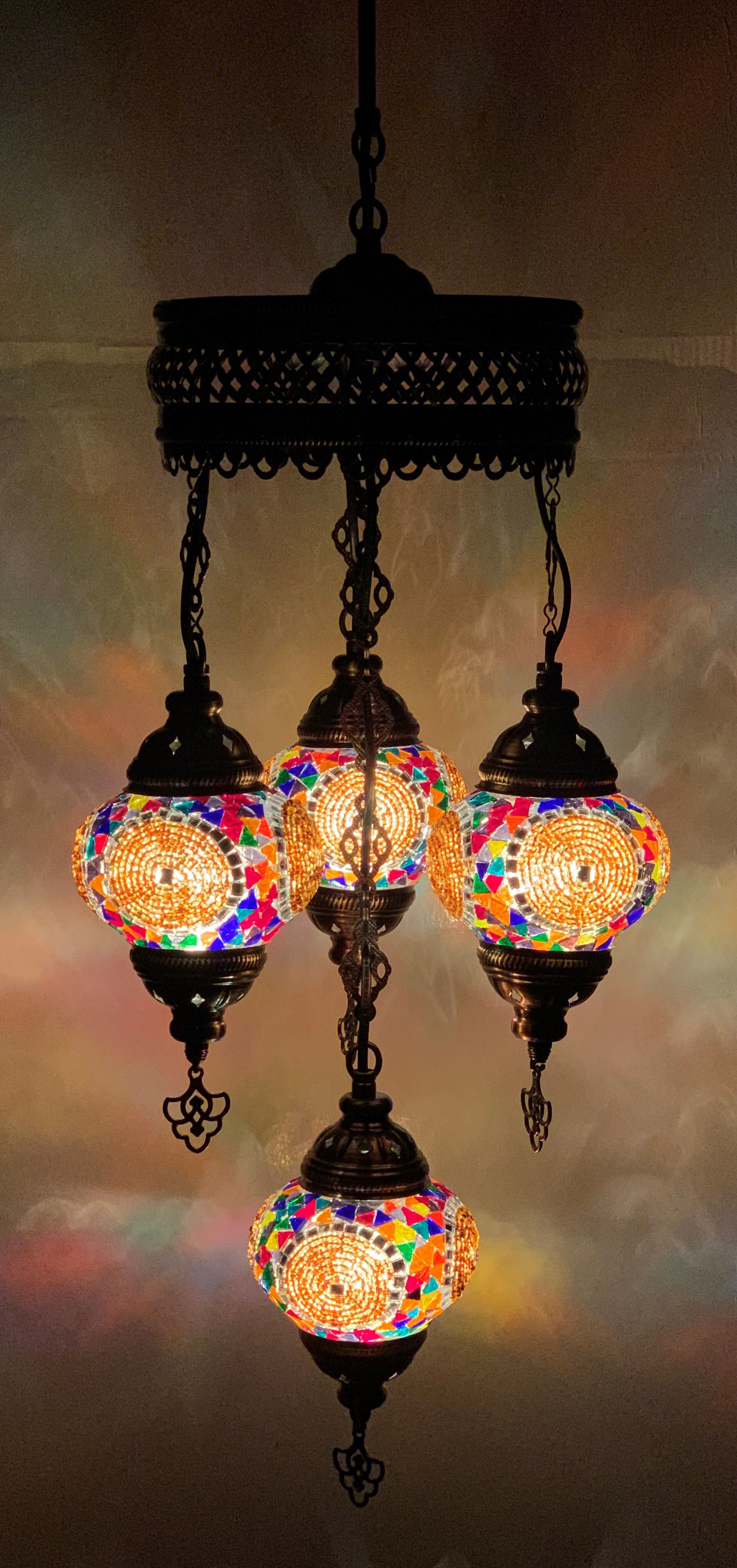 Turkish Chandelier in Multicolour