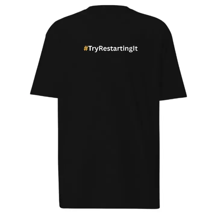 #TryRestartingIt T-Shirt | Funny IT Support Tech Tee