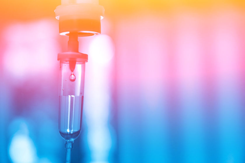 Chemotherapy drug iv bag fluid intraveno