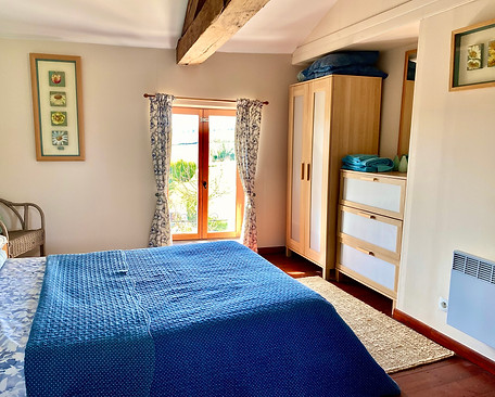 Gite bleu double bedroom view to window.jpeg