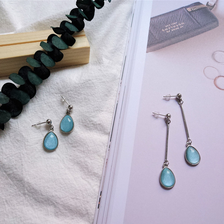 手作り♪水滴模様♪イヤリング