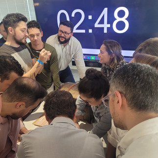 Time todo concluindo o desafio.