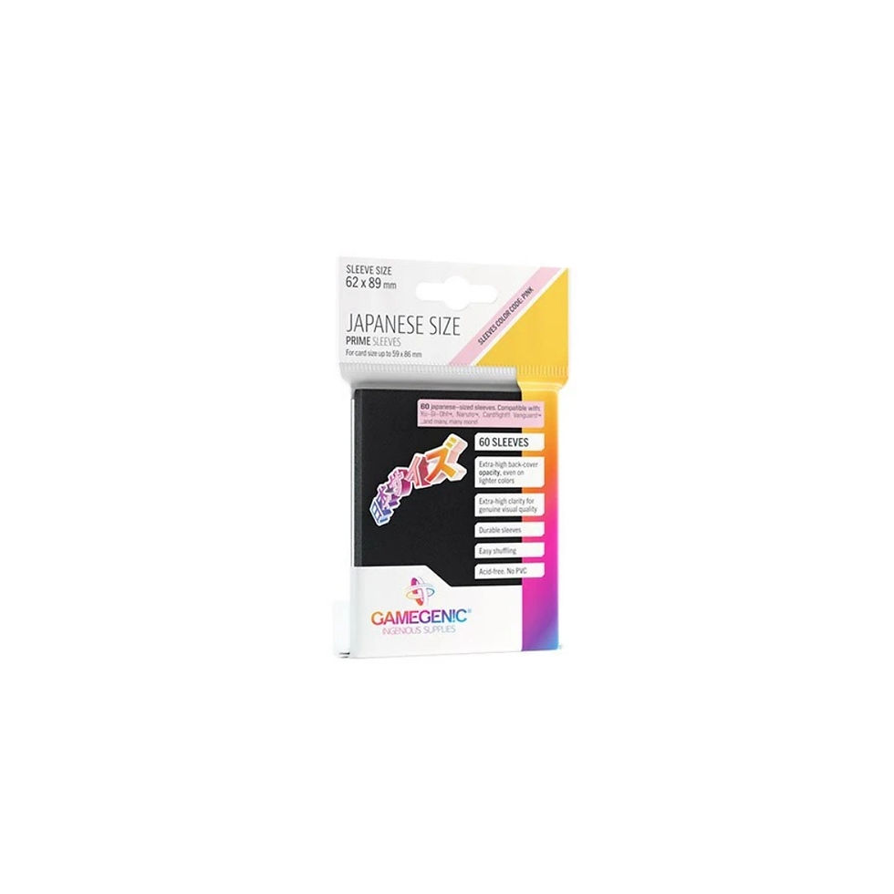 Miniatura: Gamegenic: Prime Japanese Sized Sleeves (60 sleeves paraYu-Gi-Oh!)