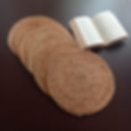 Jute placemat round placemat table decor 100% natural fibre