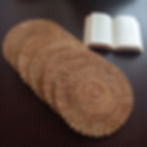 round jute placemat 100% natural fibre handmade elegant table decor
