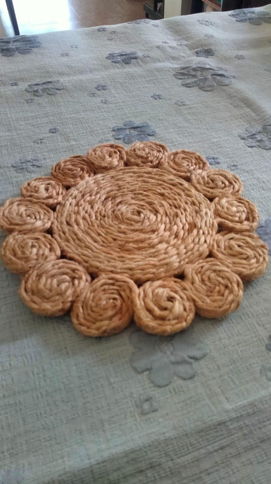Jute coasters beautifully made with 100% natural fibre, table decor