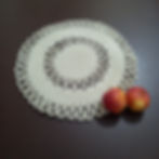 Cotton cord doily 100%  handmade and sustainable table center