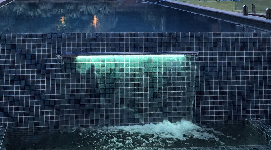 Feature pool lighting by Caliber Electrical Ltd