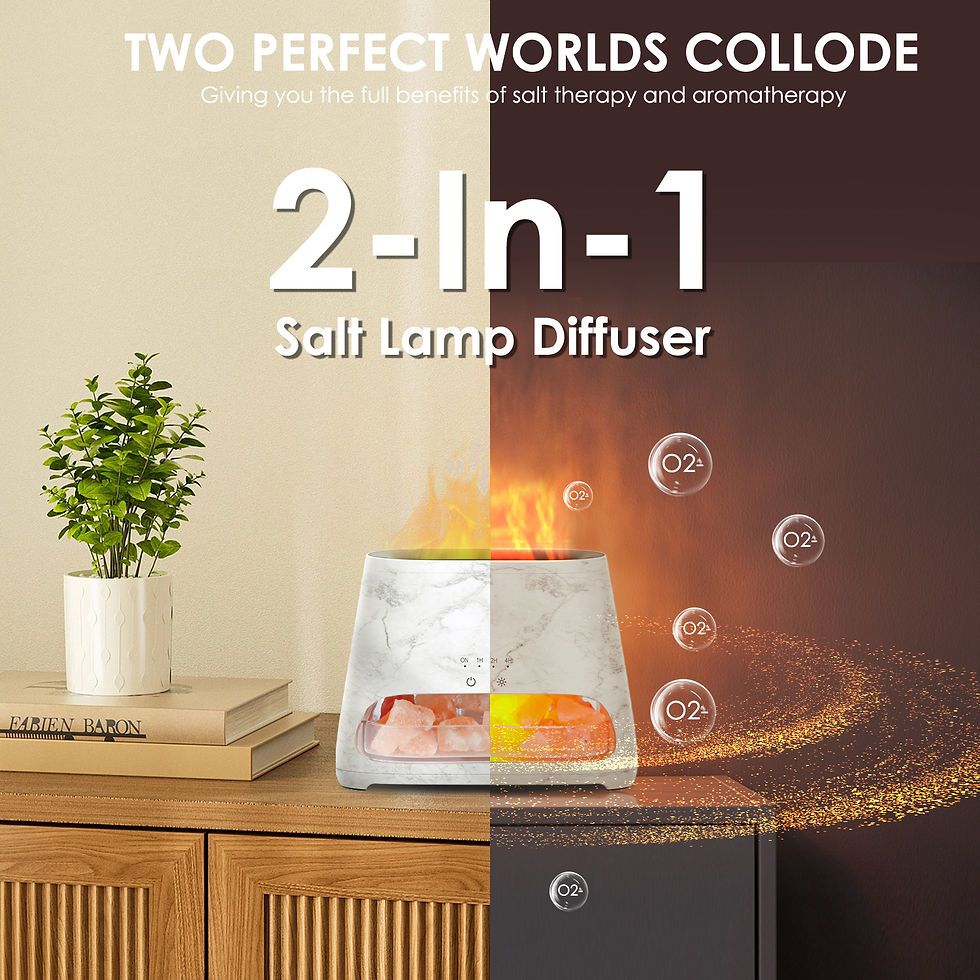 Thumbnail: Salt Lamp & Flame Aroma Diffuser