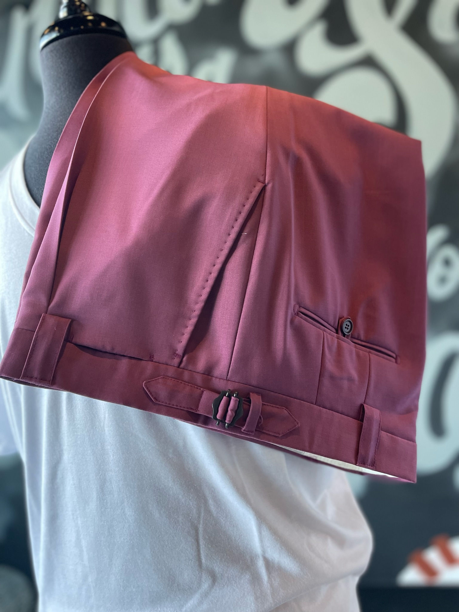 Mauve Christian Couture Wool Pants