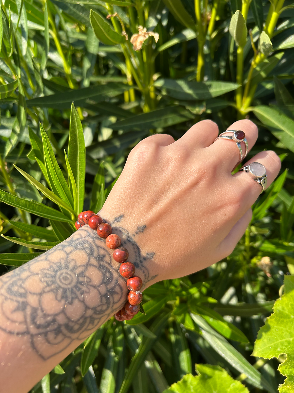 Pulsera Jaspe Rojo
