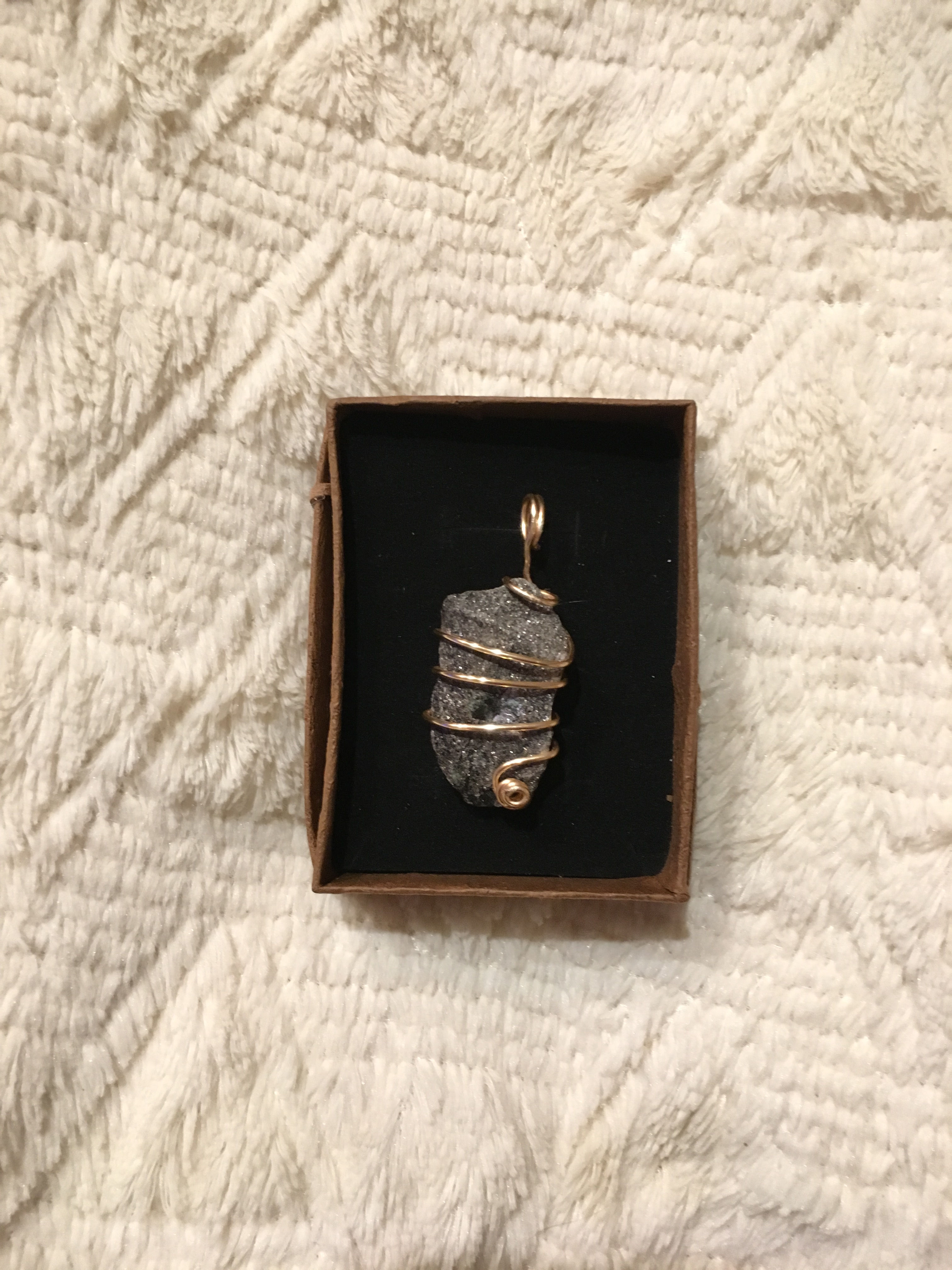 Raw Hematite Pendant