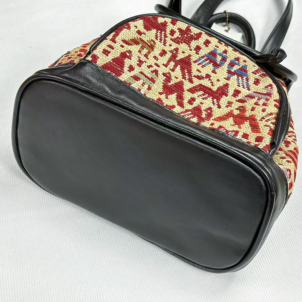 Thumbnail: 土耳其Kilim地氈真皮袋#KILIM207