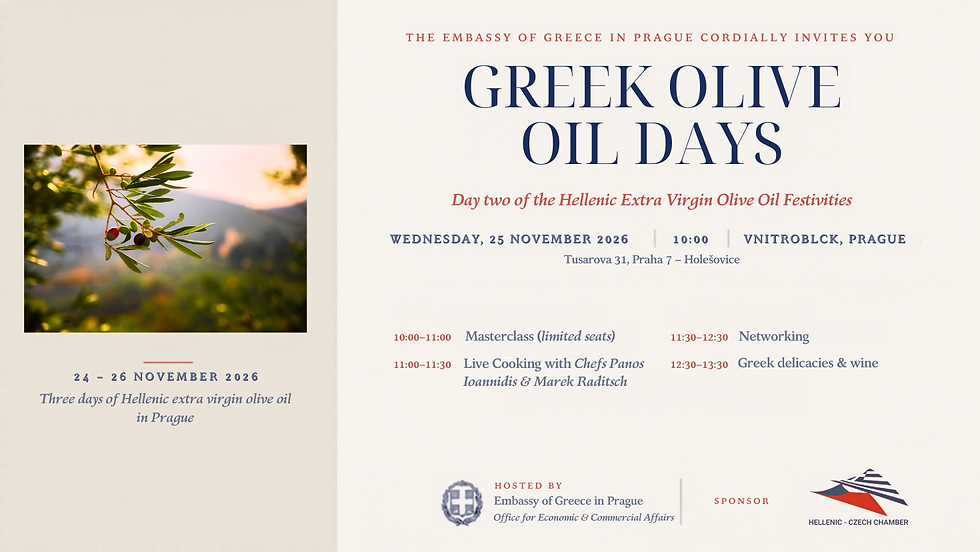 Greek Olive Oil Week – Prague
