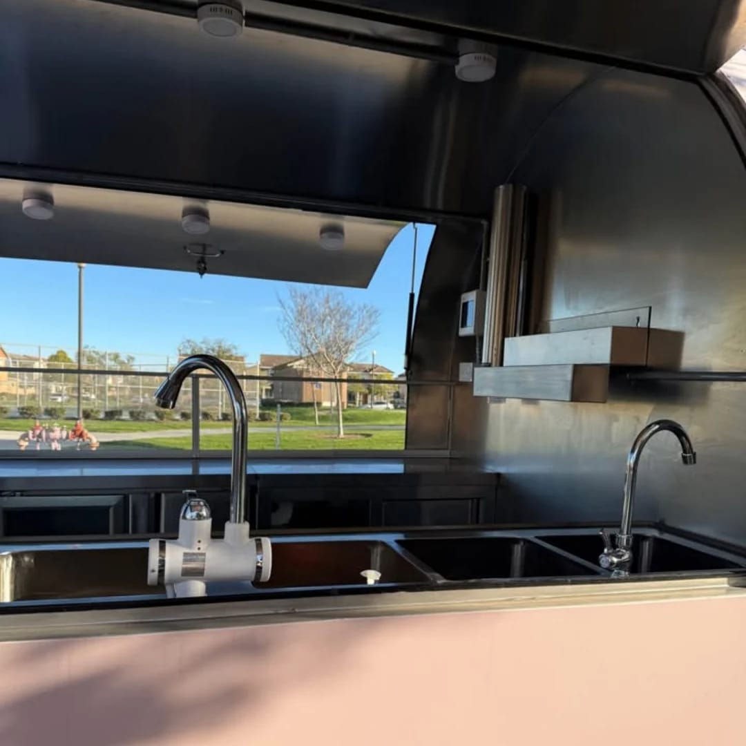 Pink Coffee Food Trailer Mobile Commercial Kitchen
